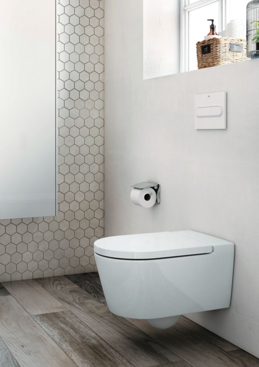 Abattant wc INSPIRA ROUND frein de chute blanc réf. A80152200B