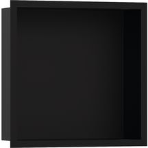 hansgrohe XtraStoris Individual Niche murale 300/300/100 noir mat avec cadre design, Noir mat