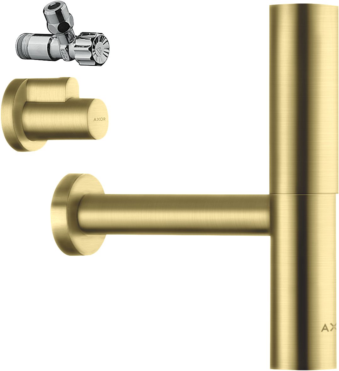 AXOR Siphon Flowstar, set complet, Laiton brossé