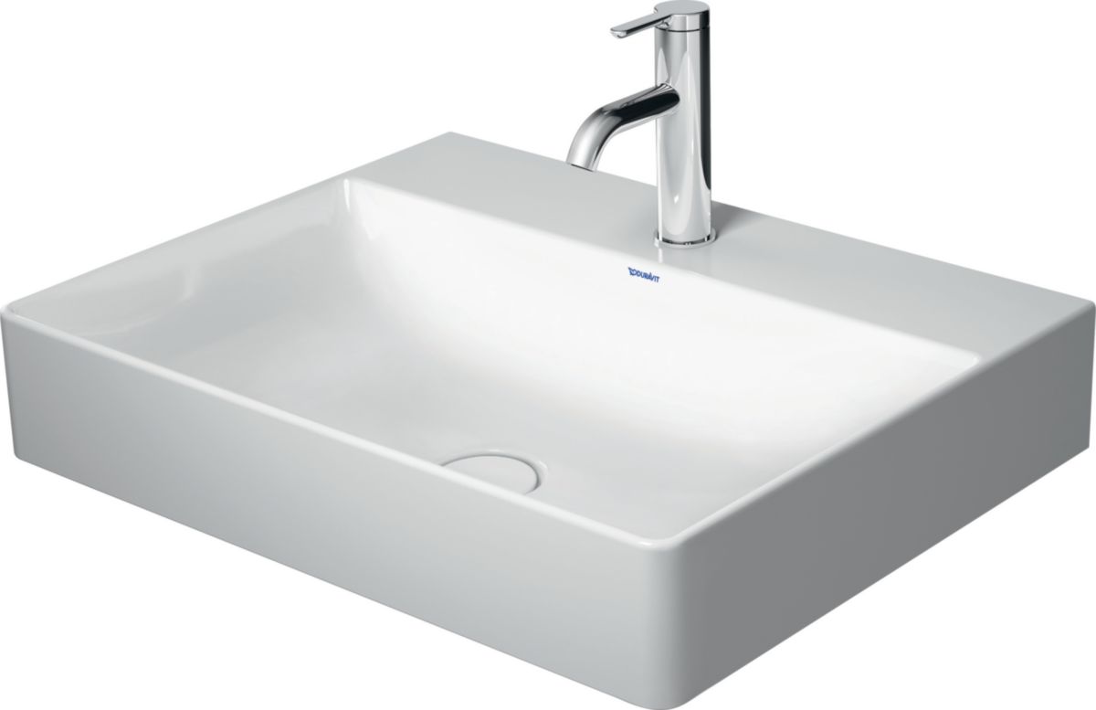 Lavabo Durasquare 600 mm blanc Réf 2353600041