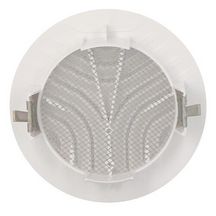 Grille ronde intérieure avec moustiquaire PVC diamètre 110mm GATM110