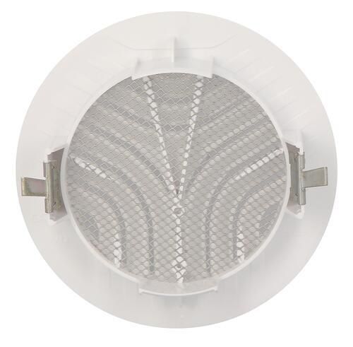 Grille ronde intérieure avec moustiquaire PVC diamètre 110mm GATM110