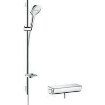 Douche Combi Raindance Select E120 3 jets 90 cm Ecostat select couleur chrome réf. 27039000