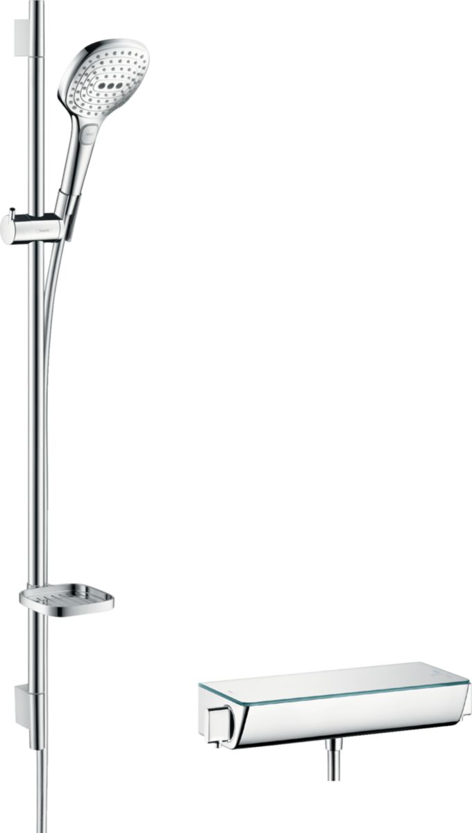 Douche Combi Raindance Select E120 3 jets 90 cm Ecostat select couleur chrome réf. 27039000