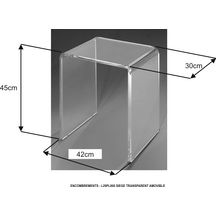 Siège indépendant transparent PLURIEL réf. L29PL800