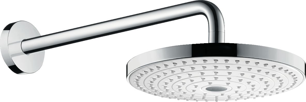 Douche de tête Raindance Select S 240 2 jets avec bras de douche 390 mm blanc chromé réf. 26466400