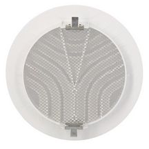 Grille ronde intérieure avec moustiquaire PVC diamètre 125mm GATM125