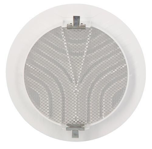 Grille ronde intérieure avec moustiquaire PVC diamètre 125mm GATM125