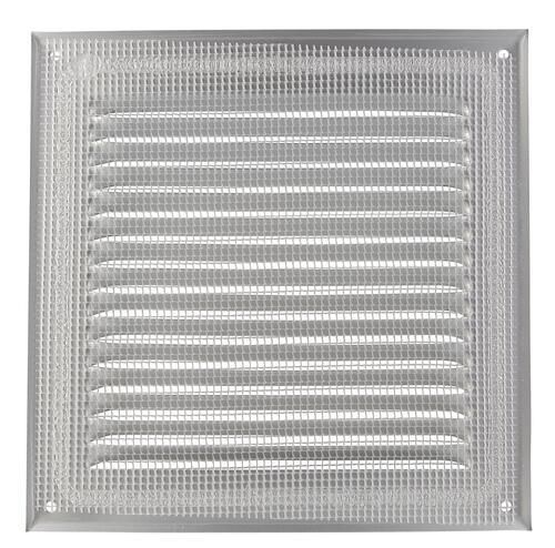 Grille d'aération à visser persienne alu gris 1LM2020G