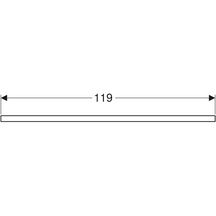 Plan de lavabo Geberit ONE, découpe à droite, pour lavabo à poser en forme de vasque: B=120cm, H=3cm, T=47cm, blanc / laqué mat