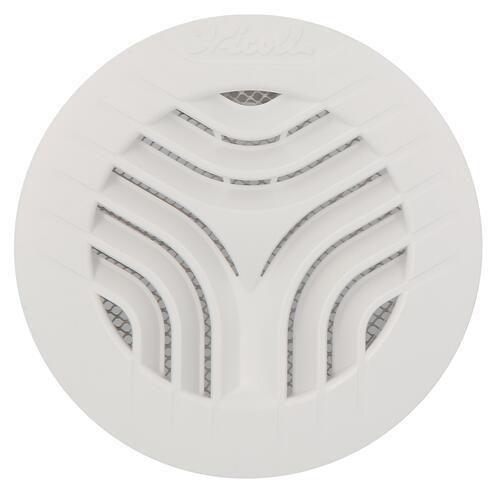 Grille ronde intérieure avec moustiquaire PVC diamètre 110mm GATM110