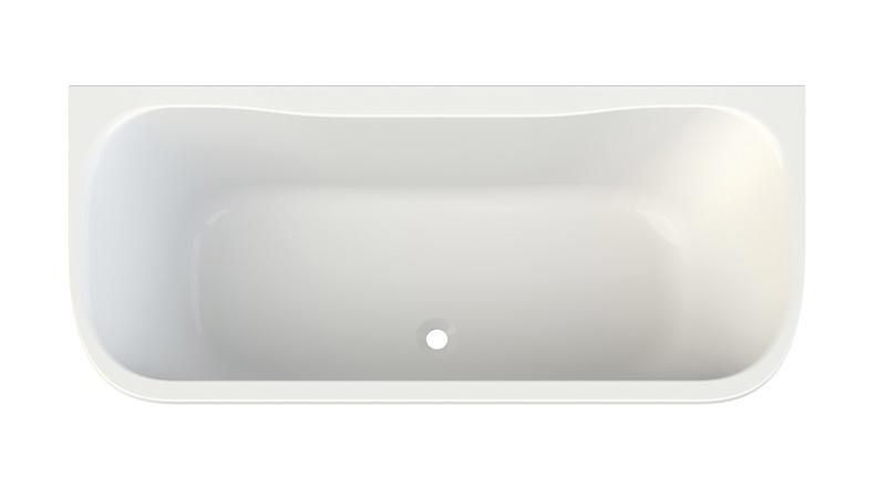 Baignoire murale GARBO 180x80cm blanc Réf. L16GAM0101