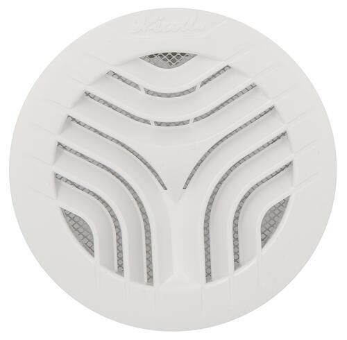 Grille ronde intérieure avec moustiquaire PVC diamètre 125mm GATM125