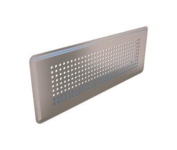 Grille d'insufflation rectangulaire inox. 188317