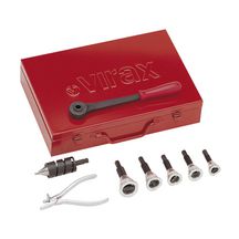 Coffret de piquage T-RAX avec 5 outils de diamètre 12 à 22mm 252730