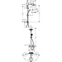 Raindance Select SHOWERPIPE 240 EcoSmart, chromé réf. 27116000