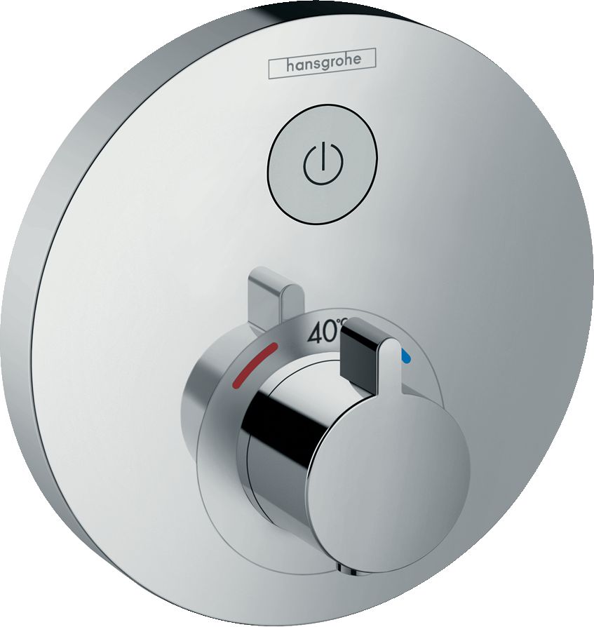 Set de finition pour mitigeur thermostatique ShowerSelect S encastré avec 1 sortie réf. 15744000