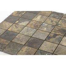 Grès Cérame émaillé Bärwolf Rustic Stone northern lava chip mosaïque 4,8 x 4,8cm 29,8 x 29,8cm KEG-20032