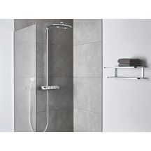 Colonne de douche avec mitigeur thermostatique Rainshower System SmartControl Duo 360 Chromé 26250000