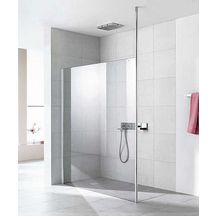 Paroi Walk-in-shower XS WALL avec profilé et fixation plafond, fixation à droite XS WD3 16020 VAR Argent poli Verre clair Réf. 1403010283