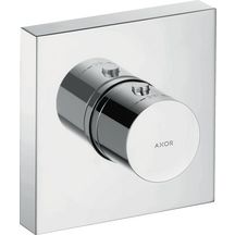 AXOR ShowerSolutions Module thermostatique encastré 120 / 120, Noir chromé brossé