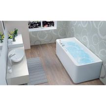 Baignoire SAMBA 170 (170x70) système AIR HOTEL tête à gauche mat Réf. BSLI170MGBAH1