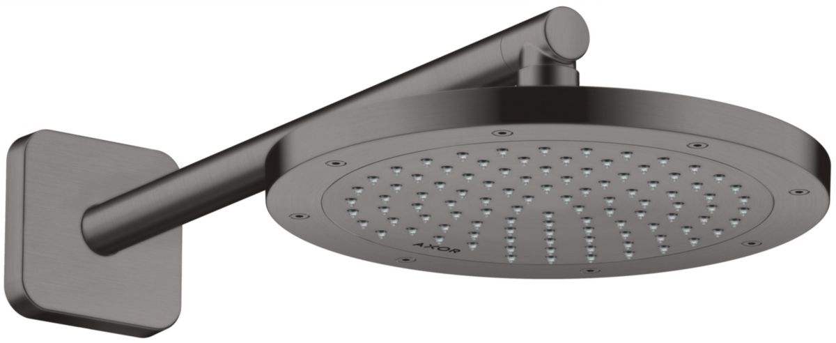 AXOR ShowerSolutions Douche de tête 245 1jet EcoSmart, Noir chromé brossé