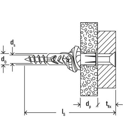 Cheville multi-matériaux avec collerette UX-R 10x60- 50/bte