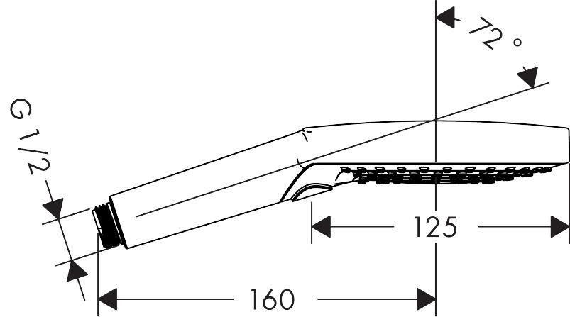 Douchette Raindance Select S120 3 Jets Chromé réf. 26530000