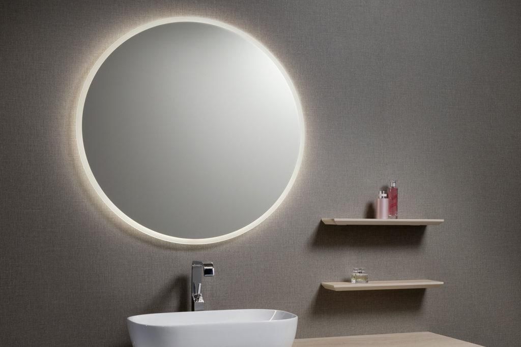 Miroir LED NARCISSE diamètre 70 cm Rond - Classe II - IP44 - CE - Classe énergétique G Réf : 1746551