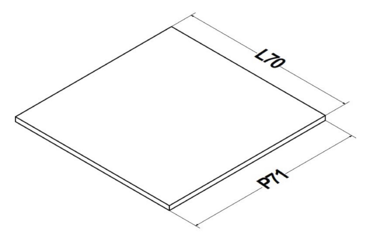 Top pour meuble cache machine à laver Alterna Plénitude blanc brillant