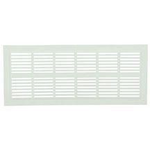 Grille rectangulaire à fermeture rectangulaire / extra plate / blanche / sans moustiquaire PVC PB101