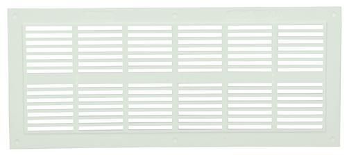 Grille rectangulaire à fermeture rectangulaire / extra plate / blanche / sans moustiquaire PVC PB101