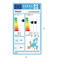 Cassette 600*600 Unité intérieure de pompe à chaleur air/air Altech ALT-CT6-V1 2,6kW mono/multi R32