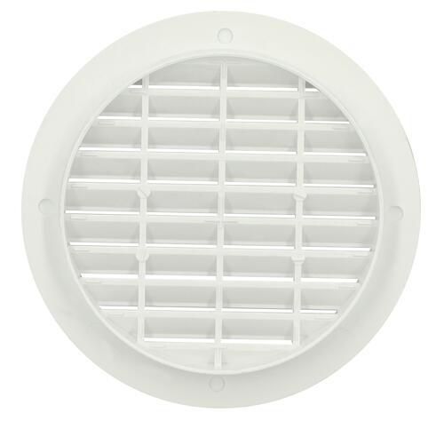 Grille ronde pour tuyau fibre-ciment sans moustiquaire PVC diamètre 100mm BC100