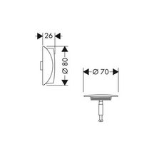 Set de finition FLEXAPLUS E chromé réf. 58185000