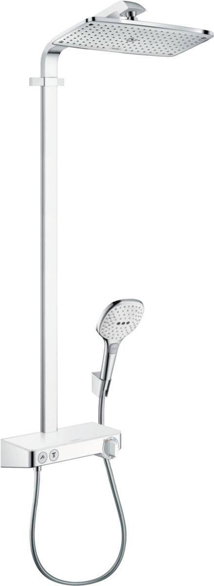 Showerpipe Raindance Select E 360 1jet ST Blanc/Chromé - réf. 27288400