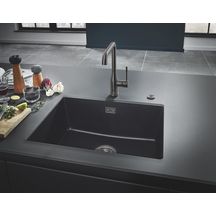 Mitigeur monocommande évier ESSENCE bec L Hard graphite brossé réf. 30269AL0