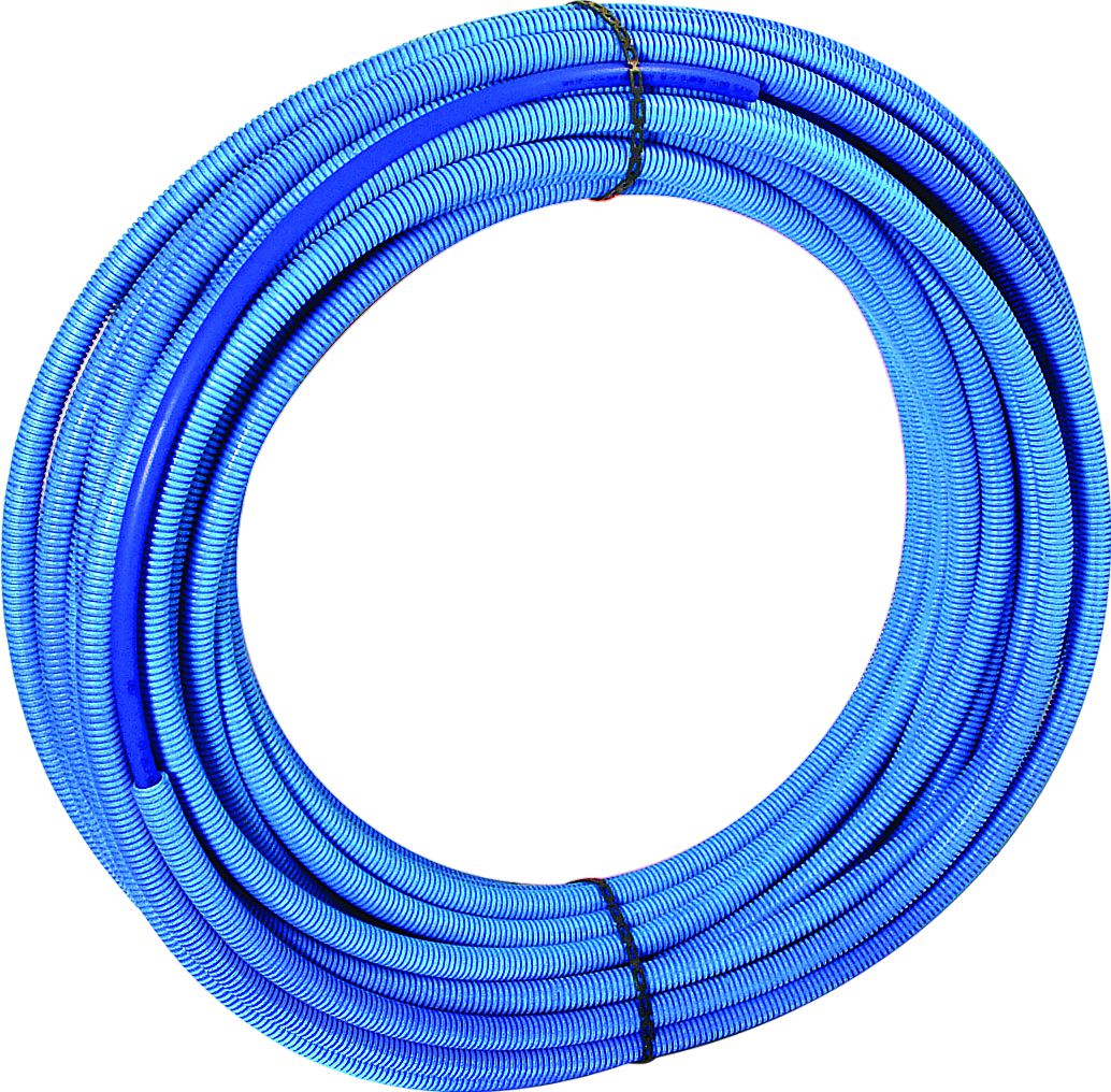 Tube PER prégainé ALTECH D 12mm ep 1,1mm couronne 100m bleu