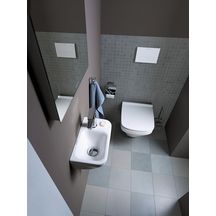 Abattant Durastyle blanc charniere inox avec softclose réf. 63790000