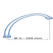 Bec col de cygne Alterna L150 MOBILITA diamètre 1/2 chromé 15X21