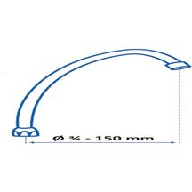 Bec col de cygne Alterna L150 MOBILITA diamètre 3/4 chromé 20X27