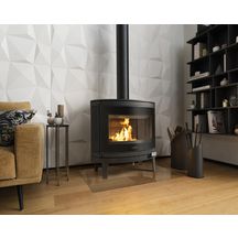 Poêle à bois en fonte IKARI anthracite 9KW C077BK-06 Réf. C077BK-06