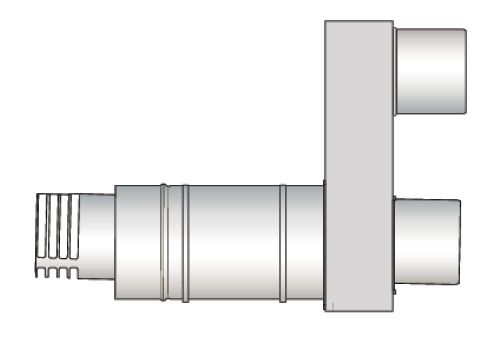 Ventouse horizontale alu Ø 150/220 mm