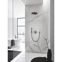 Ensemble douche de tête et bras 380 mm, 1 jet Rainshower Cosmopolitan 310 Hard Graphite brossé Réf : 26066AL0