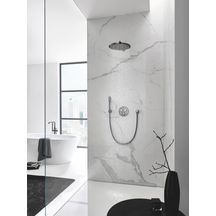 Ensemble douche de tête et bras 380 mm, 1 jet Rainshower Cosmopolitan 310 Hard Graphite brossé Réf : 26066AL0