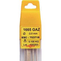 Brasure en argent 40% ATG gaz, diamètre 2mm, 100g, sans cadmium Réf. 1665GAZ2001P