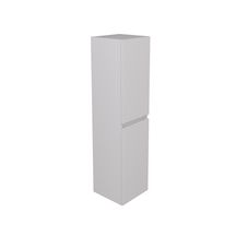 Colonne Primeo Alterna 140 cm 2 portes Blanc Laqué