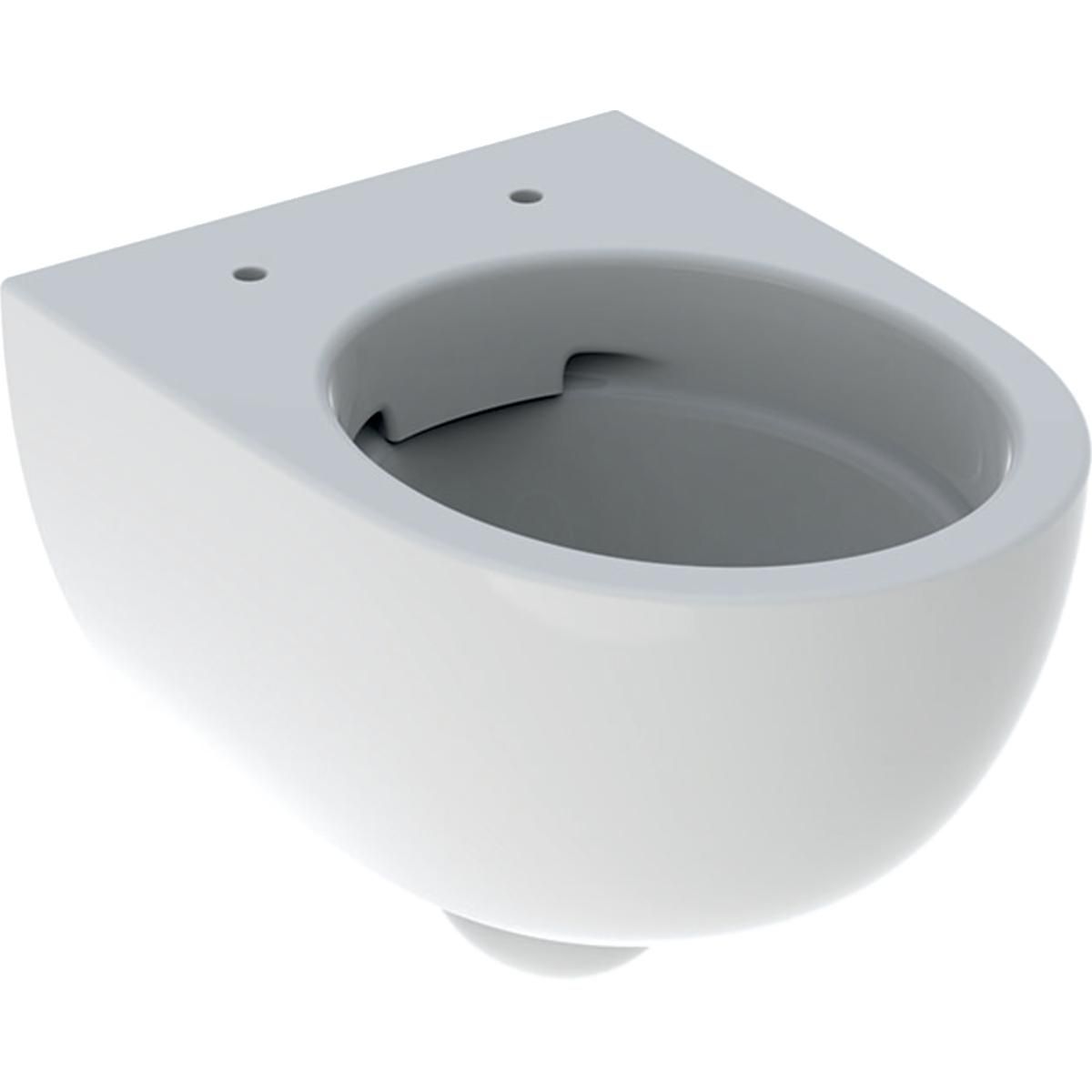 Cuvette WC suspendu Geberit Renova Compact, carénée, Rimfree, 49cm, Blanc