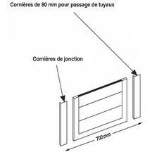 Retour de baignoire longueur 70 cm réf 809.700 